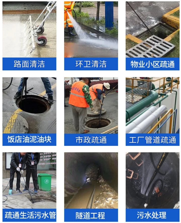  工业园区强力管道疏通机